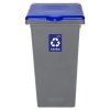 834-03 - Kosz FLAP BIN 75L szary / pokrywa niebieska PAPIER